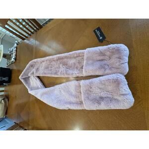 Kaleidoscope Pink Faux Fur Scarf